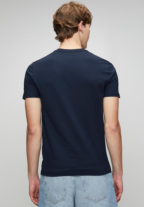 Ben Sherman - Essential Tar Prnt Crew Tee Shirt - Navy
