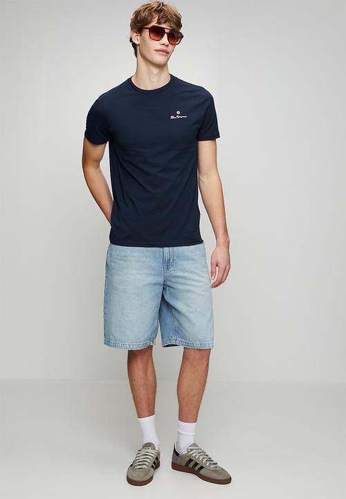 Ben Sherman - Essential Tar Prnt Crew Tee Shirt - Navy