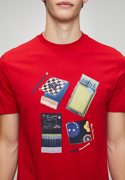 Ben Sherman - Match Box Tee-Red