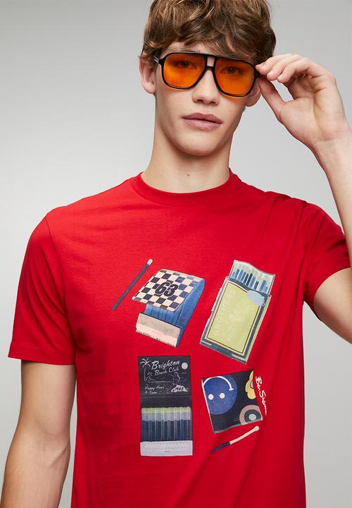 Ben Sherman - Match Box Tee-Red