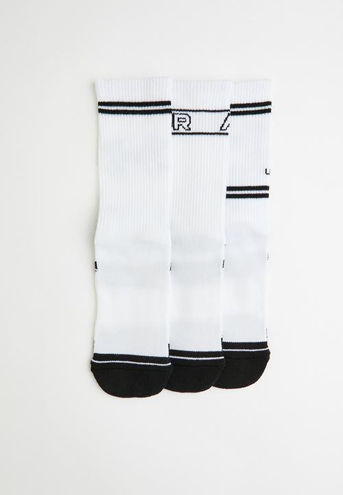 Under Armour - New UA Perf Tech Nov 3pk Crw - white