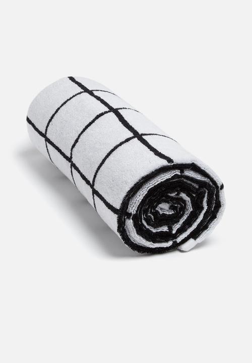 Sixth Floor - Grid bath towel