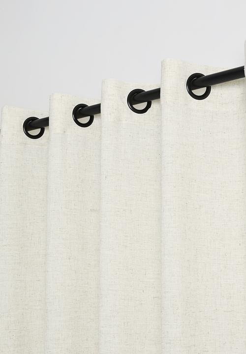 Sixth Floor - Loft Linen Blend Sheer Unlined Curtain Eyelet - Natural