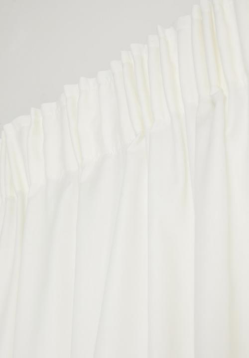 Sixth Floor - Chanel Colourblock - White & Black Dimout Taped Curtain
