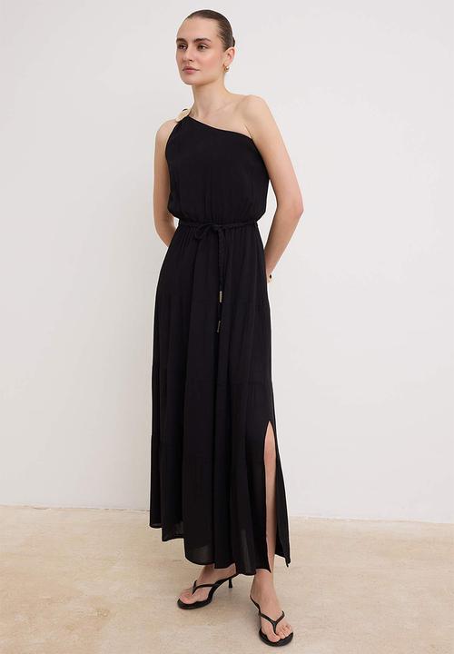 Trendyol - Accessory Detail Maxi Dress - Black
