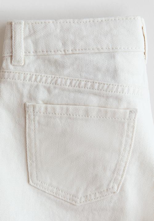 H&M - Denim shorts - cream