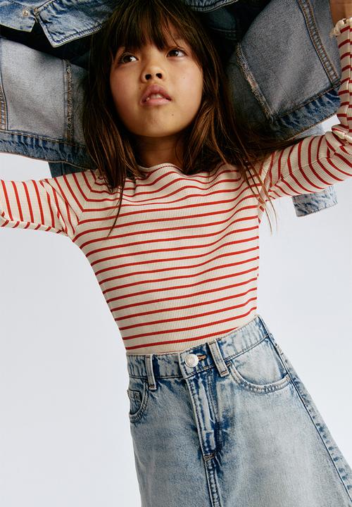 H&M - Denim skirt - light denim blue