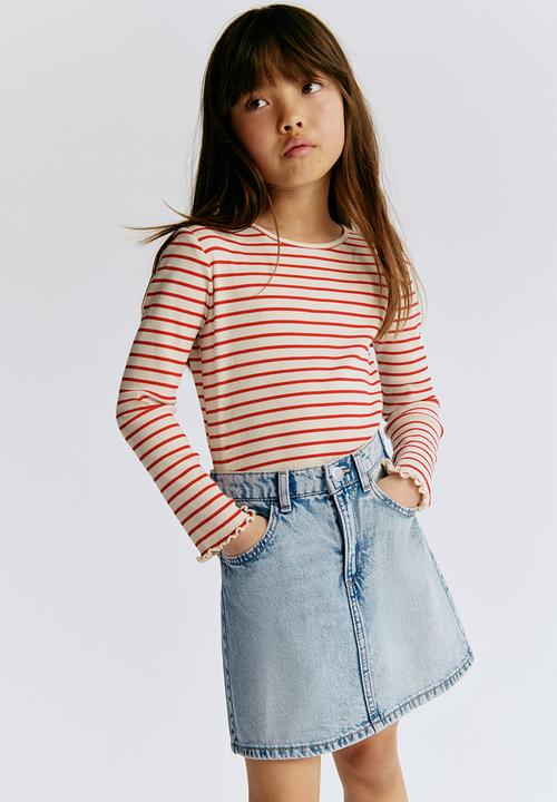 H&M - Denim skirt - light denim blue