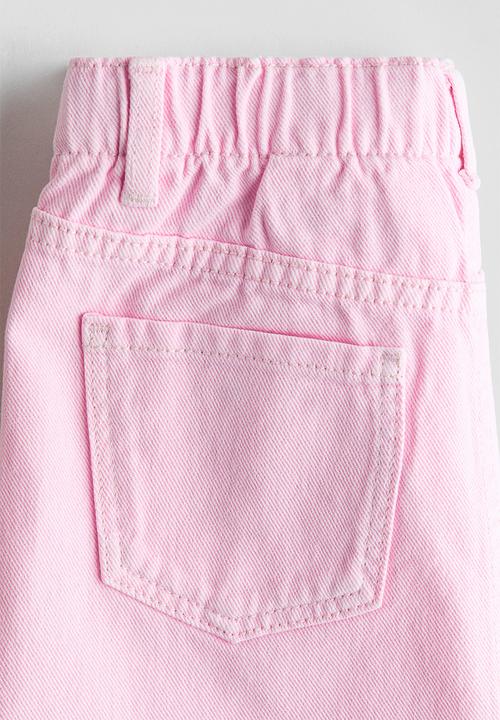 H&M - Denim skirt - light pink