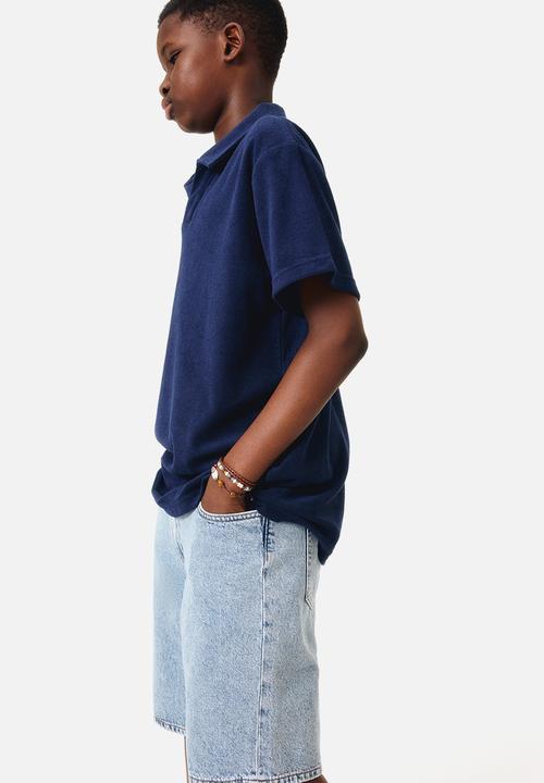 H&M - Loose-fit denim shorts - light denim blue