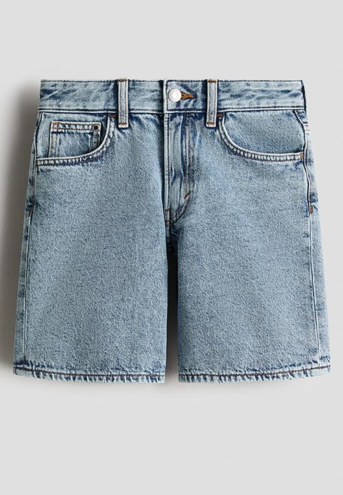 H&M - Loose-fit denim shorts - light denim blue