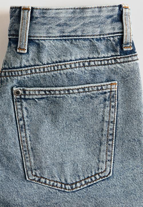 H&M - Loose-fit denim shorts - light denim blue