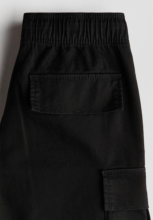 H&M - Cargo twill shorts - black