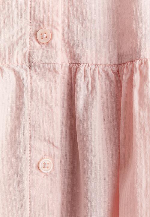 H&M - Sleeveless seersucker dress - light pink