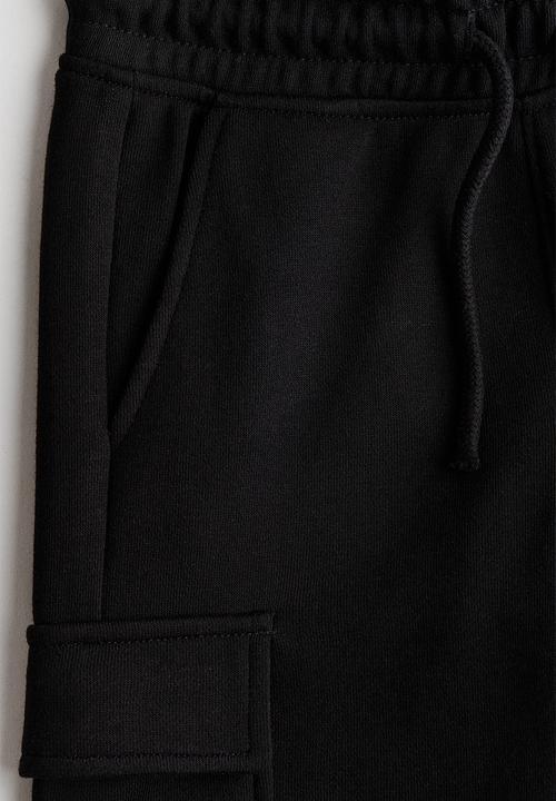 H&M - Cargo sweatshorts - black