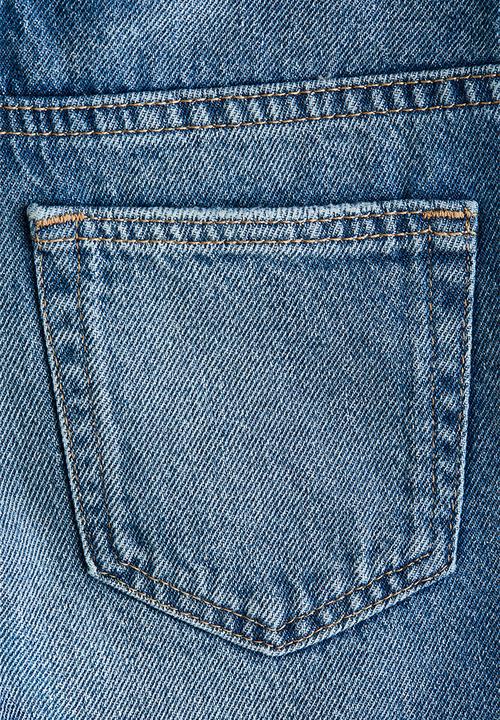 H&M - Relaxed fit denim shorts - denim blue