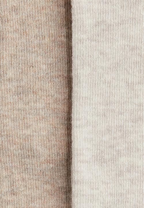 H&M - 2-pack tights - beige/light beige
