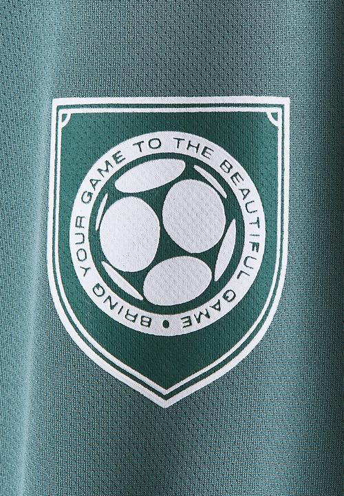 H&M - Print-motif collared football shirt - turquoise/fifa world cup 2026™