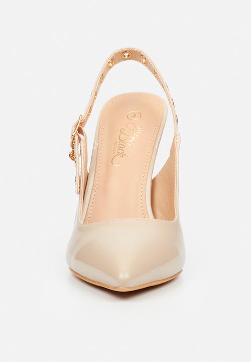 Miss Black - Lola 81 slingback heel - natural