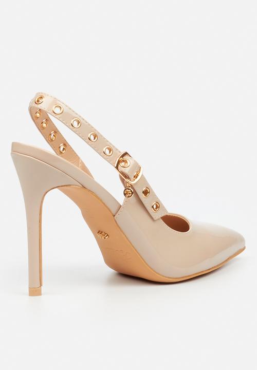 Miss Black - Lola 81 slingback heel - natural