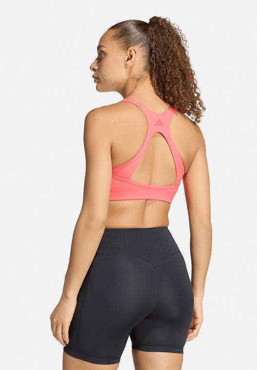 adidas Performance - Opt 3S Ms Bra - Pure Turbo/Core Pink