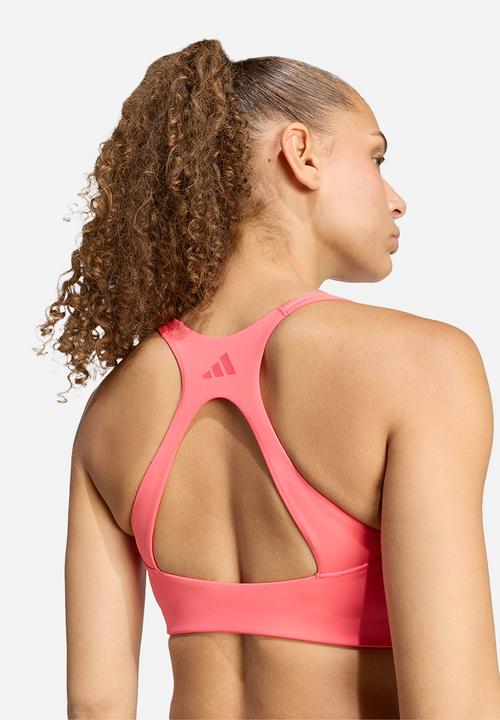 adidas Performance - Opt 3S Ms Bra - Pure Turbo/Core Pink