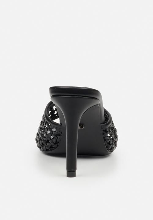 Miss Black - Nelly 8 macrame heel - black
