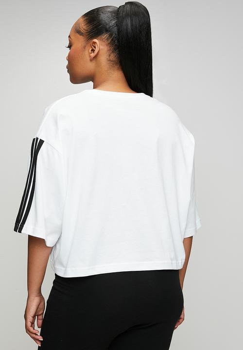 adidas Performance - Plus w 3s sj tlr t s26 tee - white/black