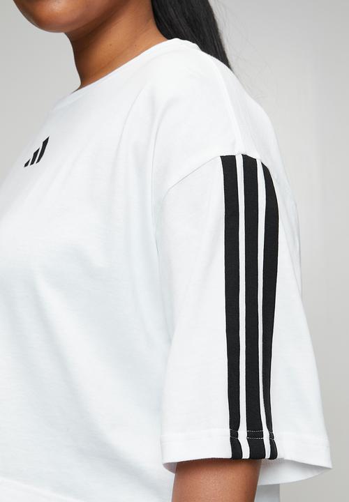 adidas Performance - Plus w 3s sj tlr t s26 tee - white/black