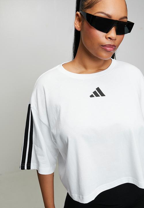 adidas Performance - Plus w 3s sj tlr t s26 tee - white/black