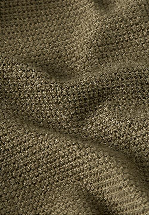 G-STAR - Heavy Waffle Loose Polo S\S - Dark Khaki
