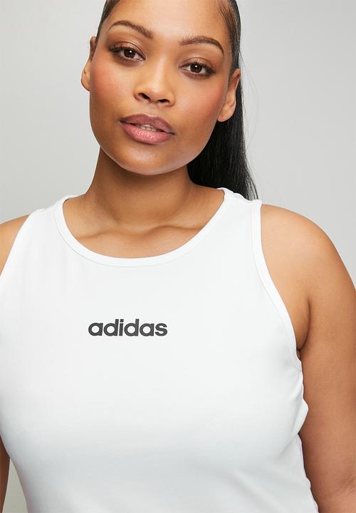 adidas Performance - Plus w lin sj tk tee - white / black