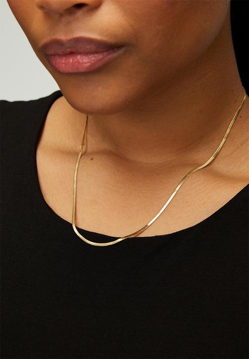 Rubi - Waterproof Fine Chain Necklace - Gold Plated Fine Snake Chain