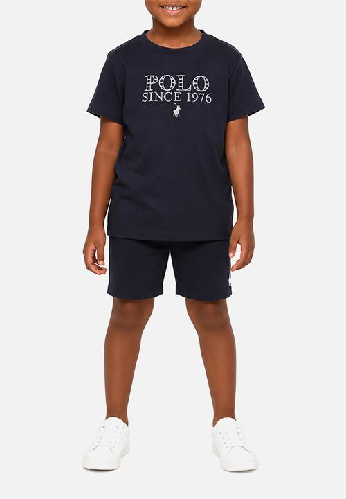 POLO - Girls Isla Embroidered Short Sleeve Tee - Navy