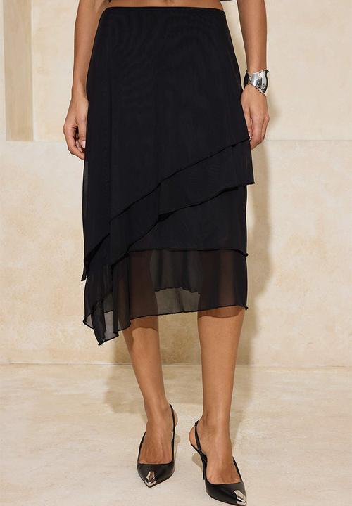Trendyol - Midi Skirt - Black
