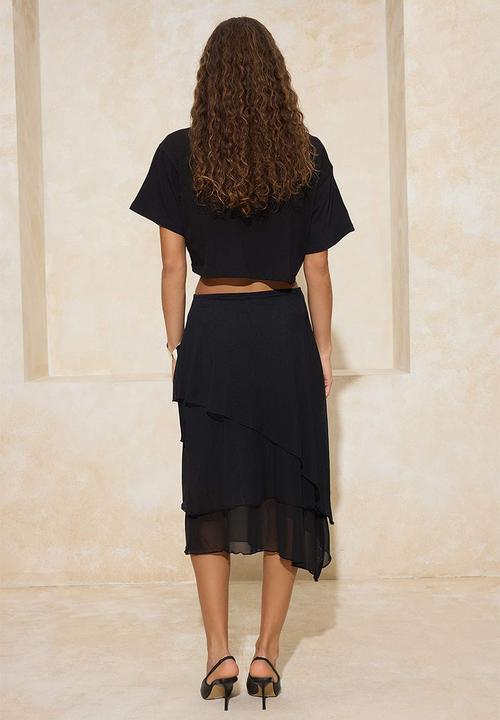 Trendyol - Midi Skirt - Black