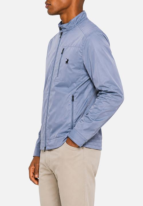 POLO - Mens PJC Long Sleeve Quilted Biker Jacket - Blue