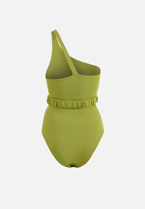 Trendyol - Cast-on swimsuit - green