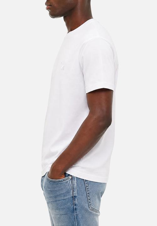 POLO - Mens Crew Neck Gotts Short Sleeve Tee - White