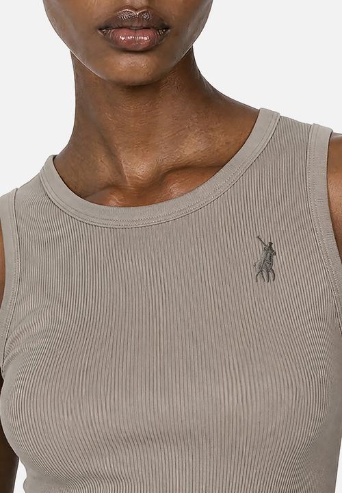 POLO - Wmn Thandiwe Sleeveless Ribbed Tank Top - Mushroom