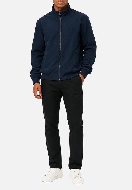 POLO - Harrington Jacket With Funnel Neck - Navy