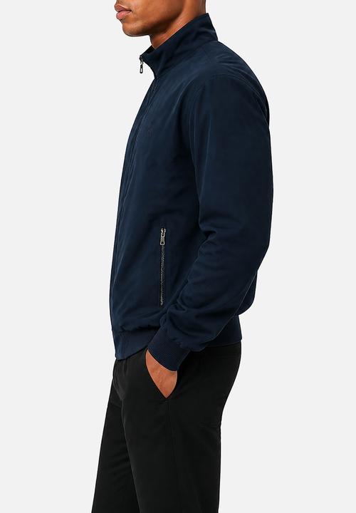 POLO - Harrington Jacket With Funnel Neck - Navy