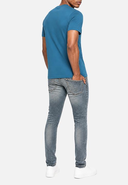 POLO - Mens Crew Neck Gotts Short Sleeve Tee - Blue