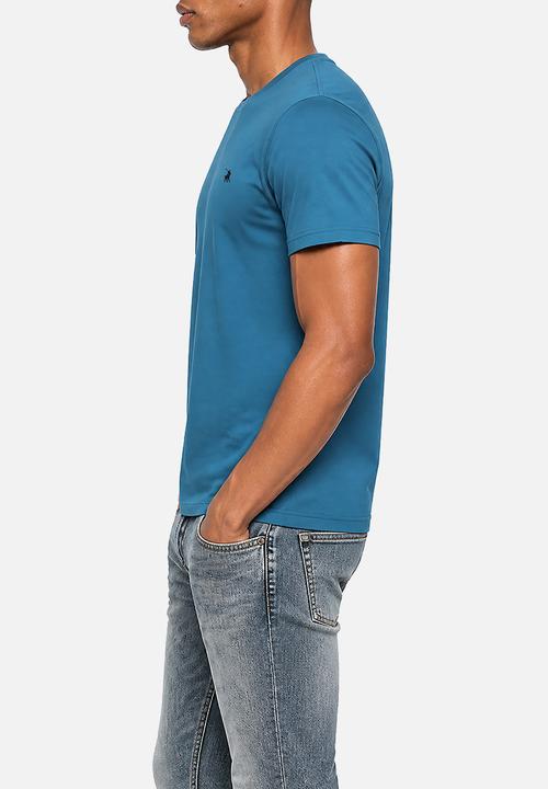 POLO - Mens Crew Neck Gotts Short Sleeve Tee - Blue