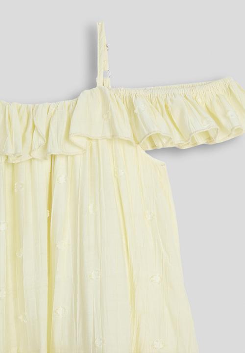 Pop Candy - Tiered boho cami dress - light yellow