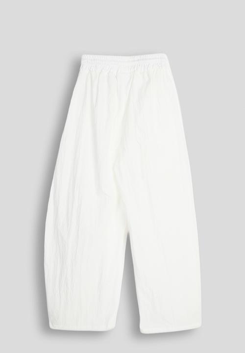 Pop Candy - Peplum frill pants - white