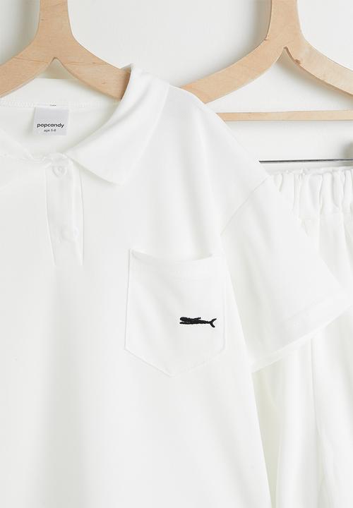 Pop Candy - Polo-style shirt with shorts - white