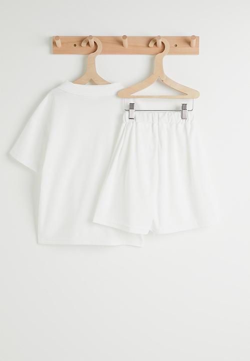 Pop Candy - Polo-style shirt with shorts - white