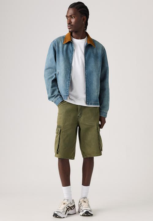 Levi’s® - 478 BAGGY CARGO SHORTS - 001GU-0015 FOREST BADGE OD SHORTS
