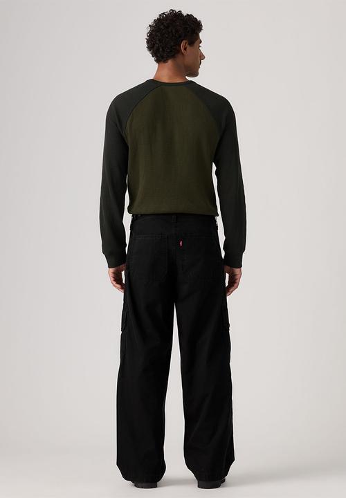 Levi’s® - BAGGY WIDE CARGO PANT - 007W6-0000 MINERAL BLACK LT WGT CANVAS